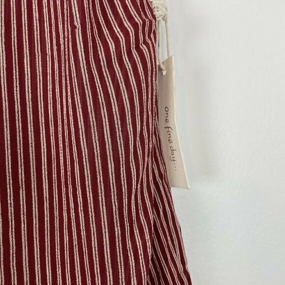 One Fine Day Red Striped Sleeveless Top Size Large - Picture 3 of 9